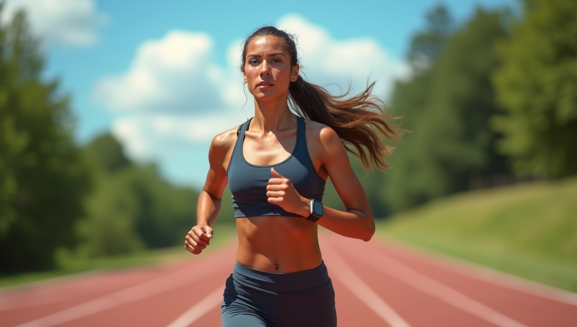 High-performance compression running tights